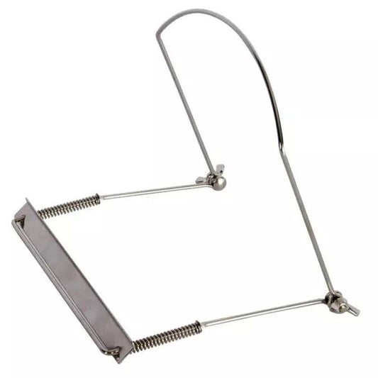 On Stage IHH1020 Adjustable Silver Harmonica Holder for 10-20 Hole Harmonicas
