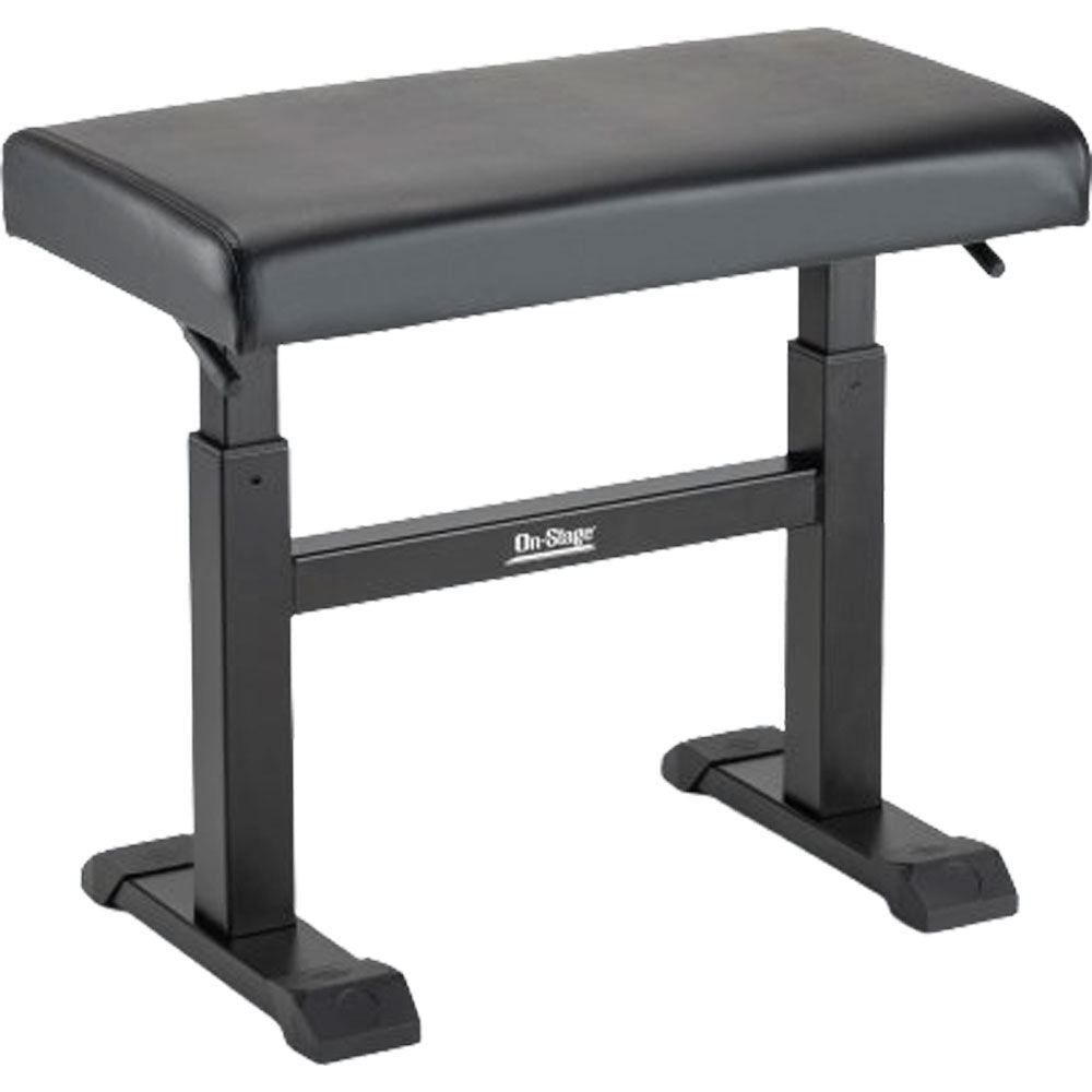 On Stage KB5503B Adjustable Height Keyboard Bench Black with Cushion — view 4