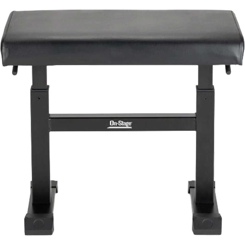 On Stage KB5503B Adjustable Height Keyboard Bench Black with Cushion