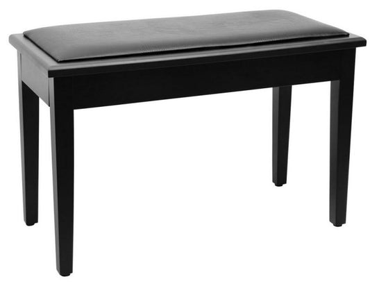 On Stage KB8904B Deluxe Black Keyboard/Piano Bench with Flip-Top Storage and 1" Padding