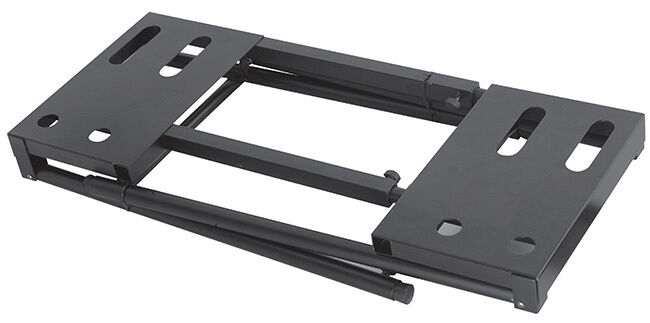 On Stage Large Format Platform Stand - Adjustable Height 26"-43", 230 lbs Capacity, Black Powder Coat Finish — view 2