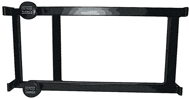 On Stage Pro Heavy Duty Folding Z-Style Stand for Keyboards and Mixers, 375 lbs Capacity, Adjustable Height and Width, Black Finish — view 4
