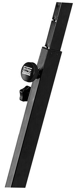 On Stage Pro Heavy Duty Folding Z-Style Stand for Keyboards and Mixers, 375 lbs Capacity, Adjustable Height and Width, Black Finish — view 5