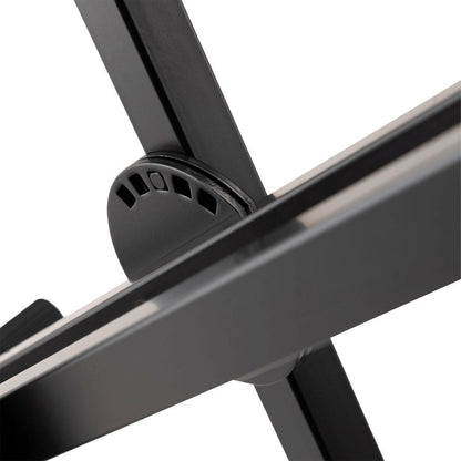 On Stage Lok Tight Pro Double X-Braced Ergo-Lok Keyboard Stand - Adjustable Height 27"-38", Supports Large-format Keyboards, Black — view 4