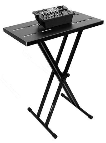 On Stage KSA7100 Multi-Use Utility Tray for X-Style Keyboard Stands, 28"x14.5", Adjustable Brackets, 100lbs Capacity — view 3