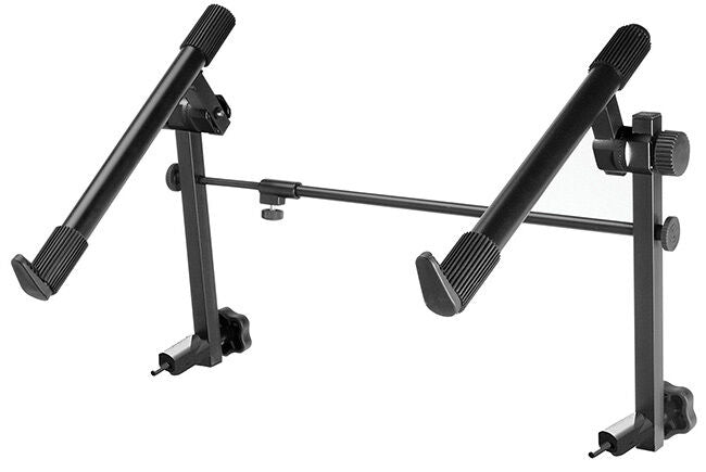 On Stage Universal 2nd Tier for X-Style Keyboard Stands, Black, Multi-use, 60 lbs Capacity, Fits 1" or 30mm Tubing