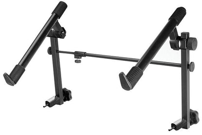 On Stage Universal 2nd Tier for X-Style Keyboard Stands, Black, Multi-use, 60 lbs Capacity, Fits 1" or 30mm Tubing