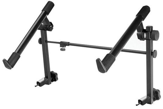 On Stage Universal 2nd Tier for X-Style Keyboard Stands, Black, Multi-use, 60 lbs Capacity, Fits 1" or 30mm Tubing