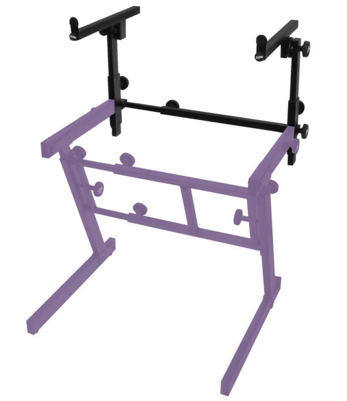 On Stage 2nd Tier for Heavy Duty Folding-Z Style Keyboard Stand, Adjustable Height 9"-14", 60 lbs Capacity — view 4