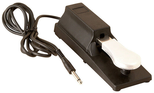 On Stage Piano Style Sustain Pedal with 6' Cord and Polarity Switch