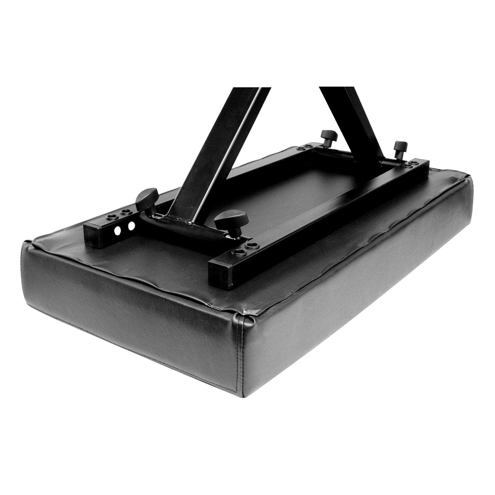 On Stage Deluxe X-Style Keyboard Bench with 2.5" Cushion, Adjustable Height, Folds Flat, Black — view 3