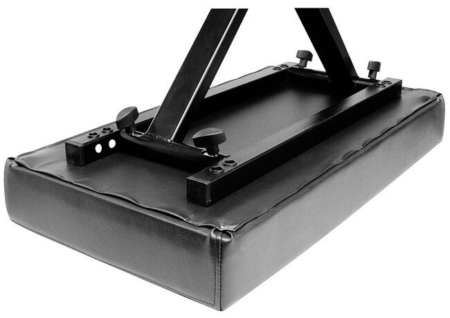 On Stage Three Position X-Style Folding Keyboard Bench with Adjustable Height and 300lbs Capacity — view 2