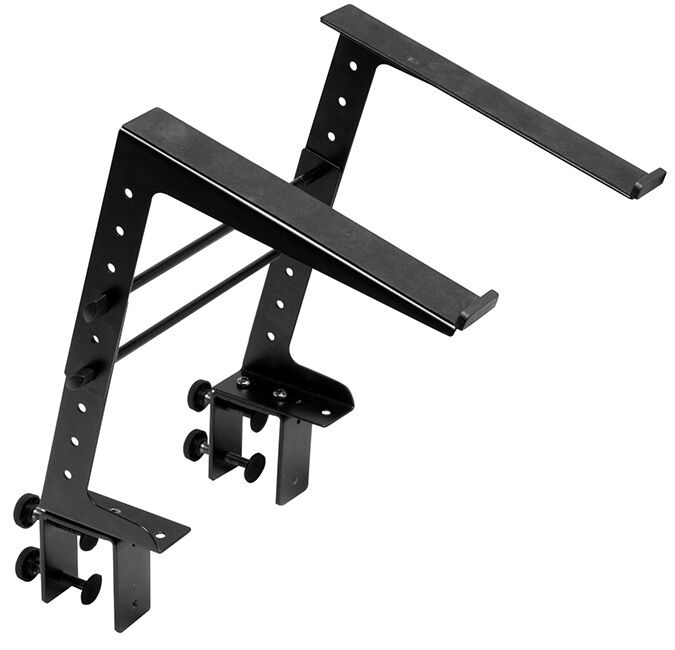 On Stage Clamp-On Multi-Purpose Stand with Shelf and Height Adjustments — view 2