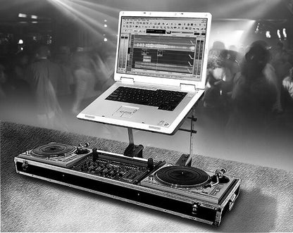 On Stage Clamp-On Multi-Purpose Stand with Shelf and Height Adjustments — view 6