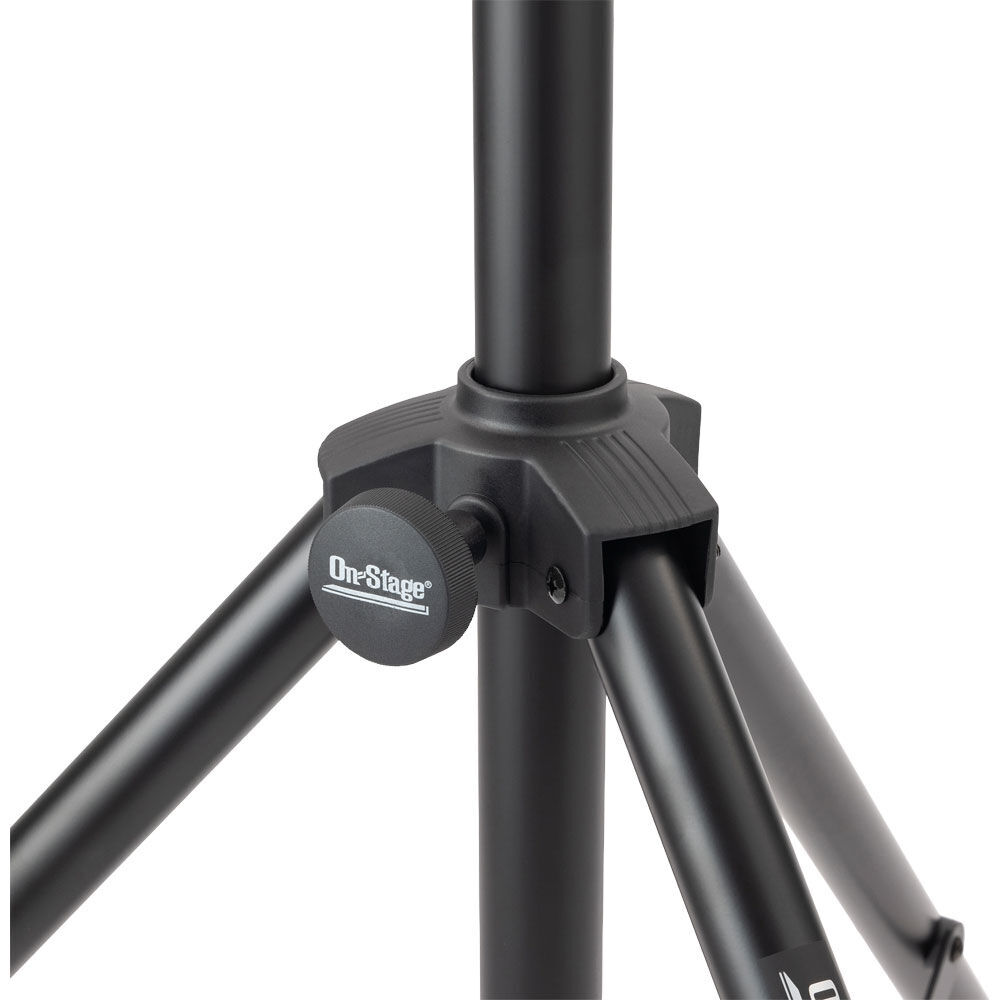 On Stage LS7805QIK Crank-Up Lighting Stand, 12 Par Capacity, Adjustable Height 54" to 132", Black, Aluminum and Steel Construction — view 6