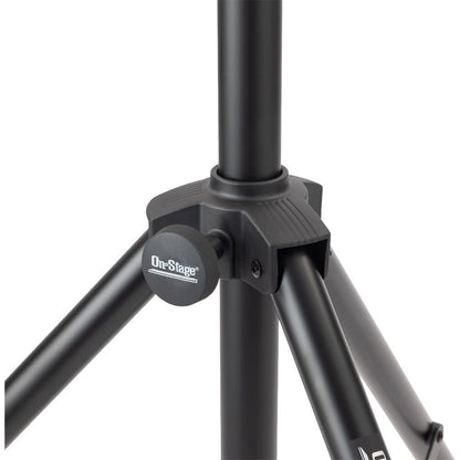 On Stage LS7805QIK Crank-Up Lighting Stand, 12 Par Capacity, Adjustable Height 54" to 132", Black, Aluminum and Steel Construction — view 6