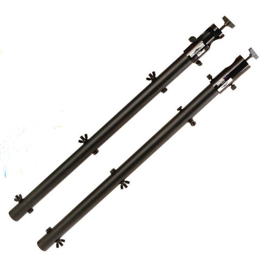 On Stage U-mount Lighting Arms - Aluminum Side Bars for Lighting Stands, 29", 15 lbs Capacity, Includes Mounting Wingnuts, Sold in Pairs