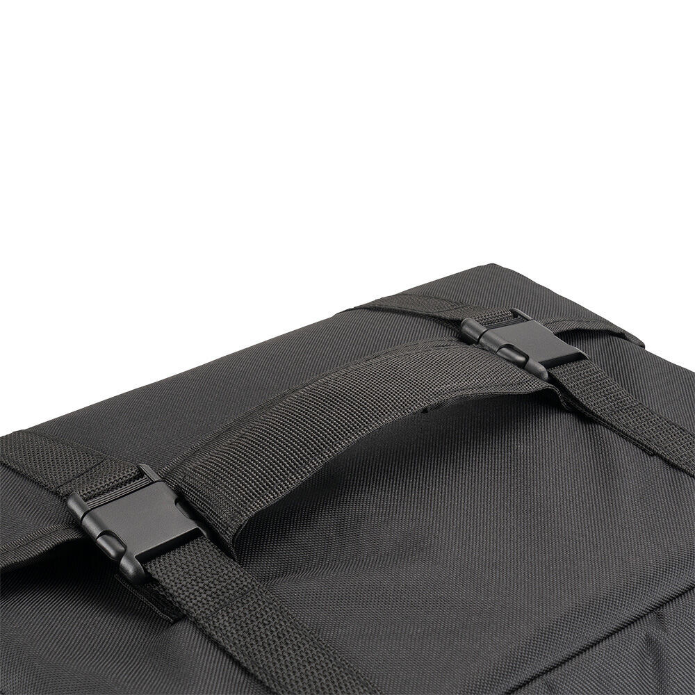 On Stage 6-Space Microphone Bag with Cable Compartment, Black, Nylon and Foam, Holds 6 Mics, 15" x 11.5" x 10" Dimensions — view 4