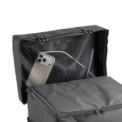 On Stage 6-Space Microphone Bag with Cable Compartment, Black, Nylon and Foam, Holds 6 Mics, 15" x 11.5" x 10" Dimensions — view 3