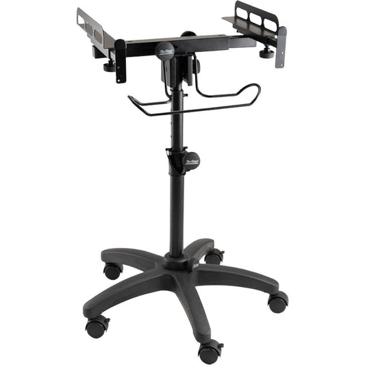 On Stage MIX-400 Mobile Mixer/Controller Stand with Adjustable Height and Rolling Base