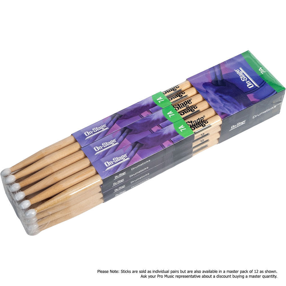 On Stage 7A Maple Drum Sticks with Nylon Tip — view 4