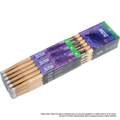 On Stage 7A Maple Drum Sticks with Nylon Tip — view 4