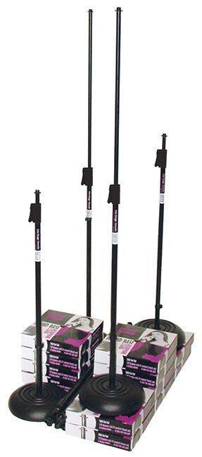 On Stage Straight Mic Stand with Quik-Release Trigger Clutch and 7lb Weighted Base — view 2
