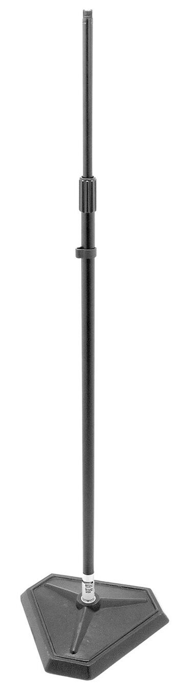 On Stage Quarter Turn Threadless Straight Mic Stand with Weighted Base