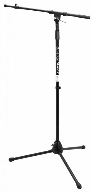 On Stage Telescoping Euro Boom Mic Stand with Hybrid Sheet Metal and Composite Legs