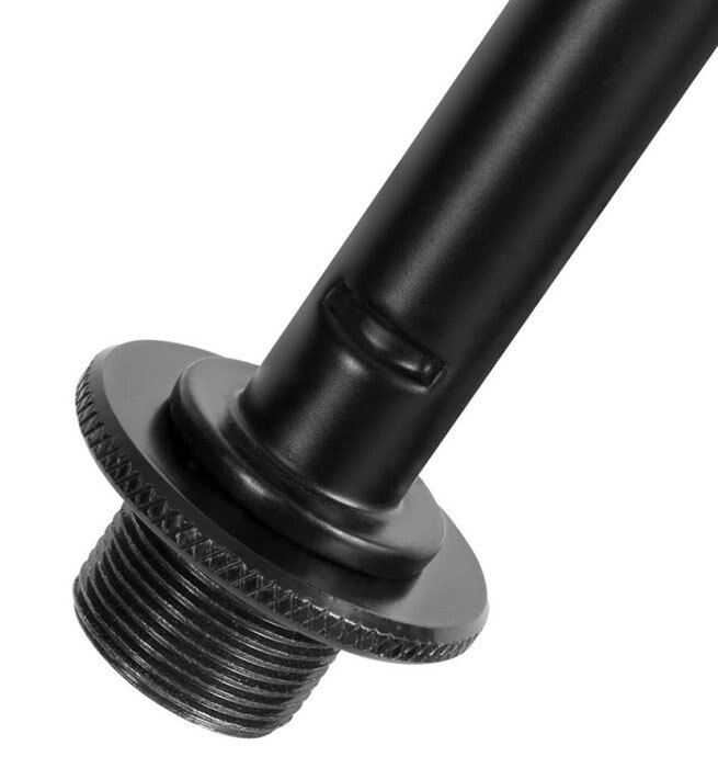 On Stage Low Profile Kick Drum/Amp Microphone Stand, Adjustable 17-28.5", Black Powder Coated, All Metal Construction, Boom Length 21.5-36" — view 5