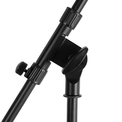 On Stage Low Profile Kick Drum/Amp Microphone Stand, Adjustable 17-28.5", Black Powder Coated, All Metal Construction, Boom Length 21.5-36" — view 3