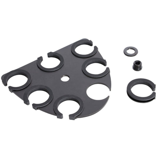 On Stage MSA2700 Multi-Mic Holder for Up to 7 Microphones with Silicone Padding and 3/8" Adapter