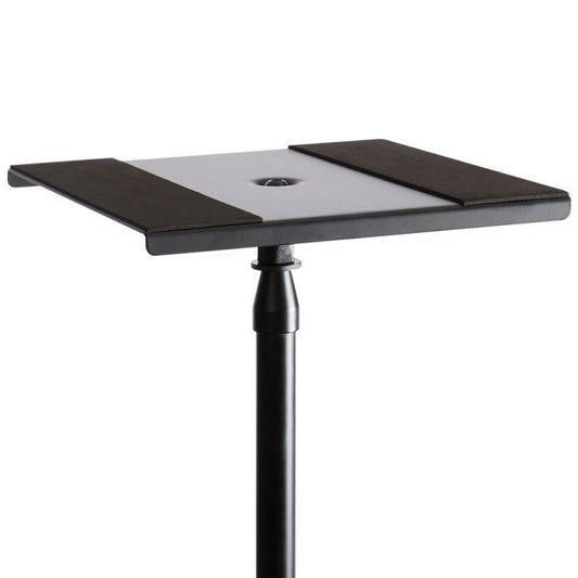 On Stage MSA6000 Monitor Platform for Microphone Stand Conversion, 9" Square, 12 lb Capacity, Black