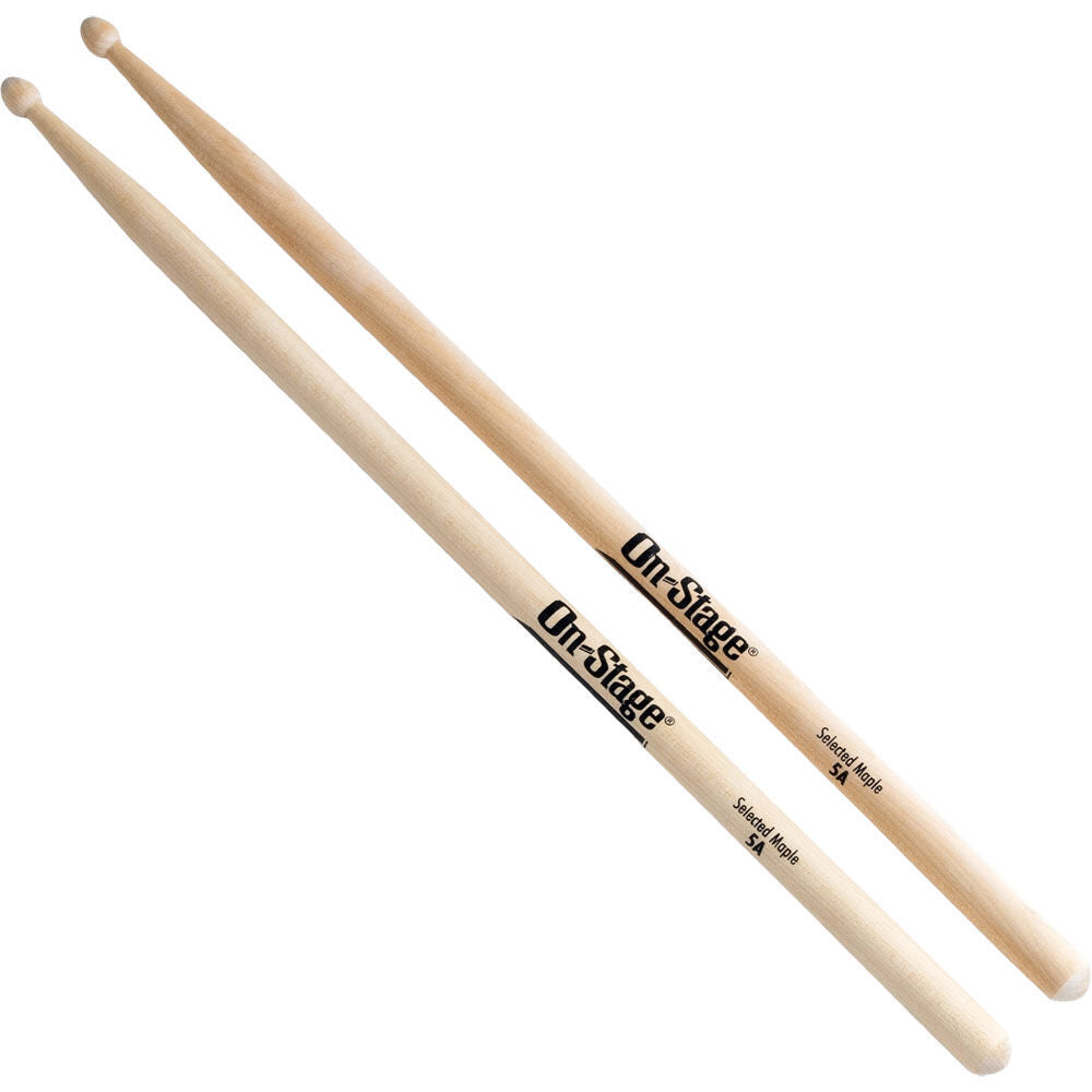 On Stage 5A Maple Wood Tip Drum Sticks - 1 Pair — view 3