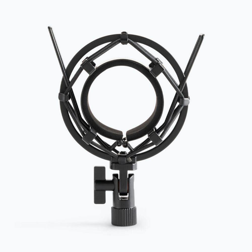 On Stage MY440 Studio Microphone Shock Mount, Black, Fits 48-54mm, Steel/Elastic, Adjustable Angle, Heavy Duty, EVA-Lined Clamp — view 2