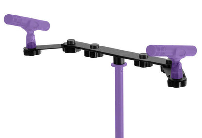 On Stage Deluxe Stereo Mic Attachment Bar for up to 6 Mics, 16" Length, 5/8"-27 Threading, Adjustable Angle — view 2
