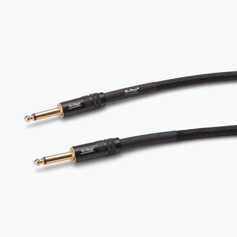 On Stage 25ft Braided Instrument Cable with Gold-Plated 1/4" Connectors — view 4