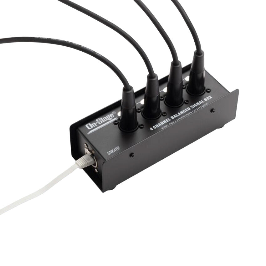 On Stage Production-Grade Female Snake Signal Box (4 XLR Female - RJ45) — view 2