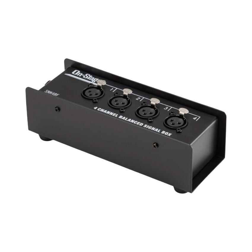 On Stage Production-Grade Female Snake Signal Box (4 XLR Female - RJ45) — view 3