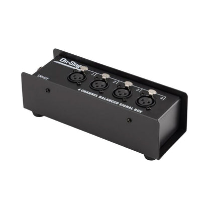 On Stage Production-Grade Female Snake Signal Box (4 XLR Female - RJ45) — view 3