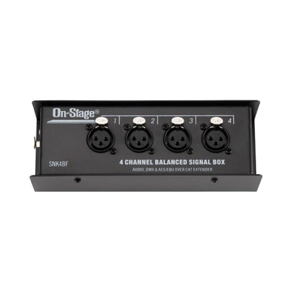 On Stage Production-Grade Female Snake Signal Box (4 XLR Female - RJ45) — view 6