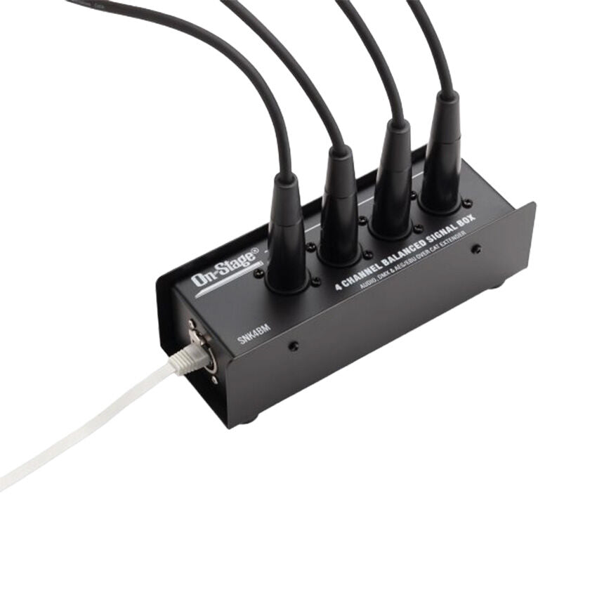 On Stage Production-Grade Snake Box (4 XLR Male - RJ45) for Balanced-Analog and Digital Signal Routing — view 2