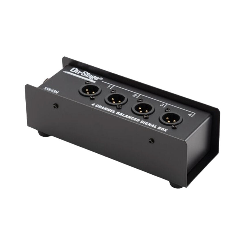 On Stage Production-Grade Snake Box (4 XLR Male - RJ45) for Balanced-Analog and Digital Signal Routing — view 3