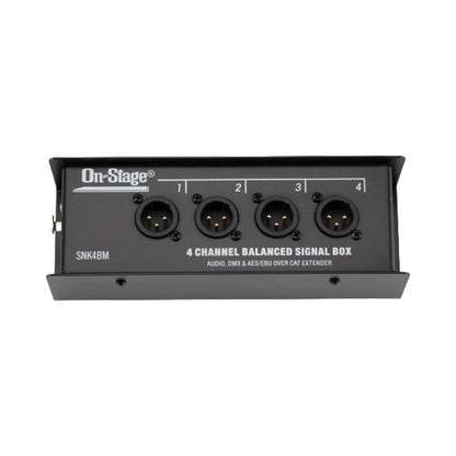 On Stage Production-Grade Snake Box (4 XLR Male - RJ45) for Balanced-Analog and Digital Signal Routing — view 6