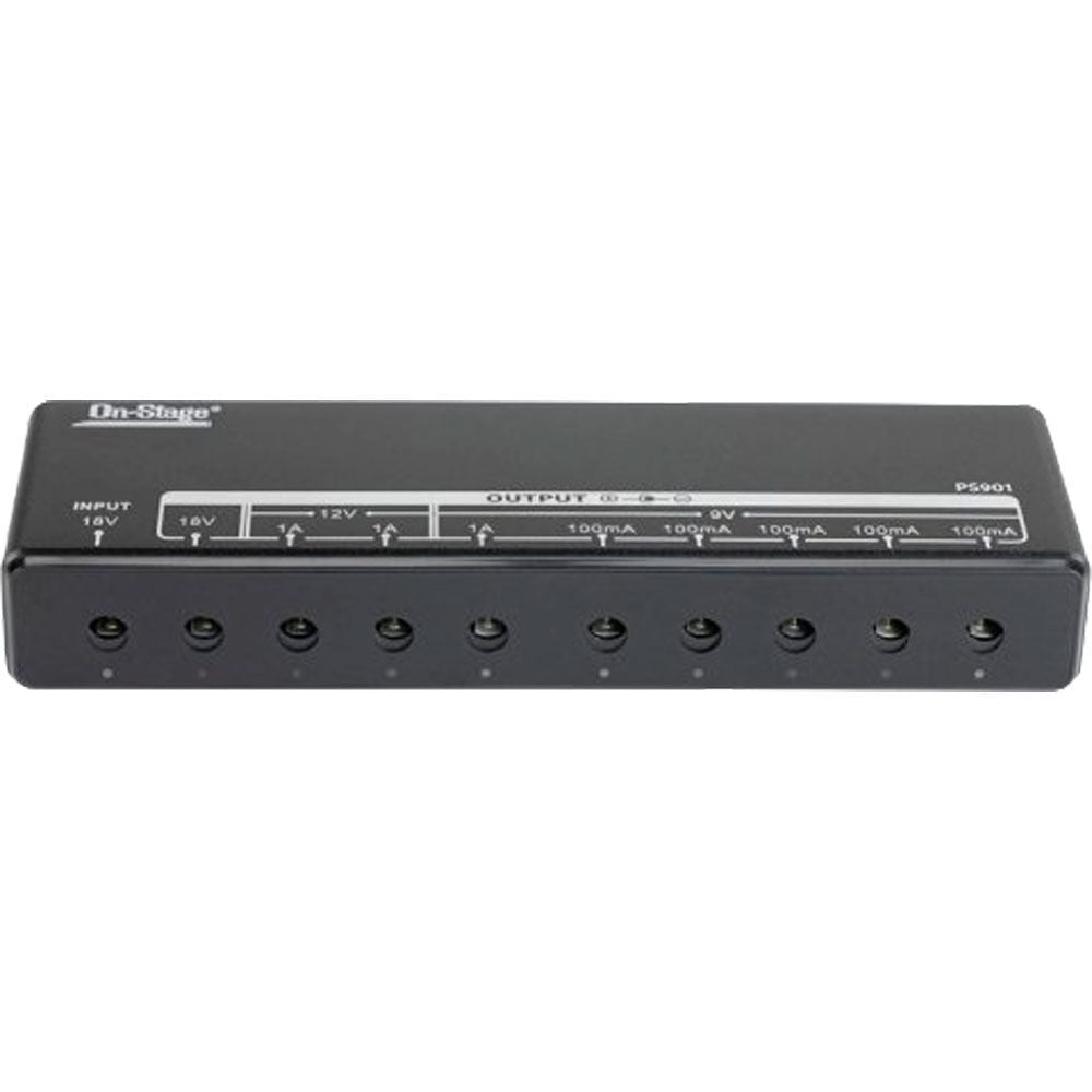 On Stage PS901 Pedalboard Power Bank with Surge Protection and Multiple Outputs — view 3