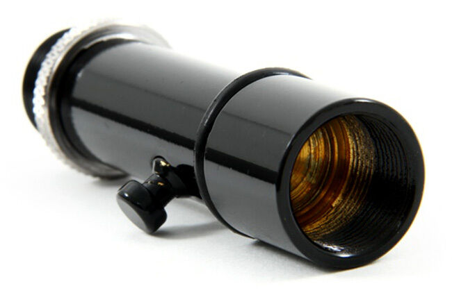 On Stage Quik-Release Push Button Mic Adaptor, Black Finish, Solid Brass, Shock Absorbing Washer — view 2