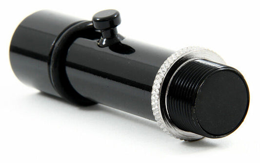 On Stage Quik-Release Push Button Mic Adaptor, Black Finish, Solid Brass, Shock Absorbing Washer