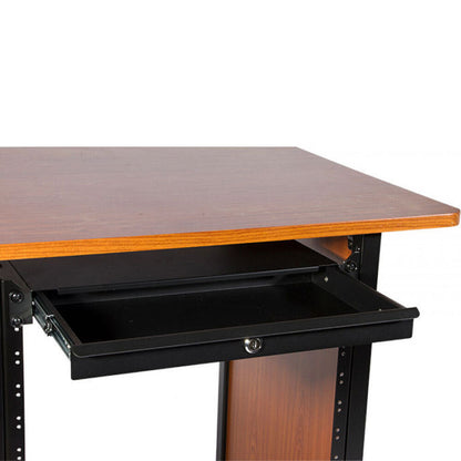 On Stage 1U Shallow Locking Rack Drawer for Studio and Stage Accessories — view 3