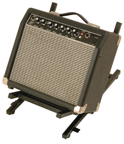On Stage OSRS4000 Folding Tiltback Amp Stand for Small Amps, Black Powder Coat Finish — view 2