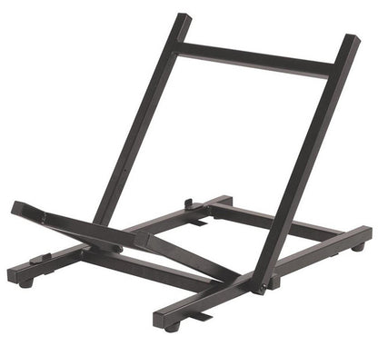 On Stage OSRS4000 Folding Tiltback Amp Stand for Small Amps, Black Powder Coat Finish